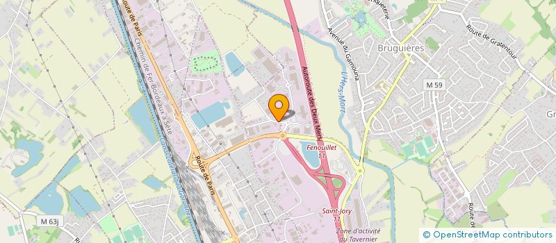 localisation de l'entreprise OVNI CREATION  BRUGUIERES