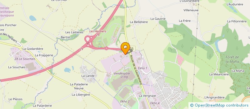 localisation de l'entreprise OVNY COMMUNICATION à LES HERBIERS