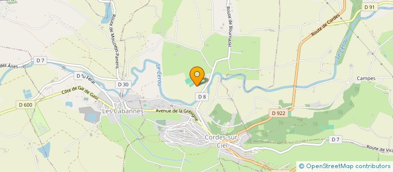 localisation de l'entreprise OVOL  CORDES-SUR-CIEL