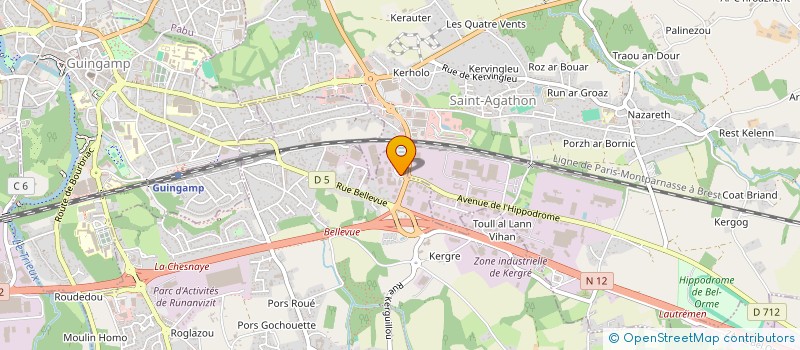 localisation de l'entreprise OVOMAL TEAM  PLOUMAGOAR