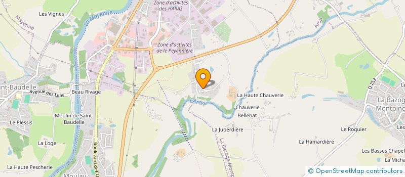 localisation de l'entreprise OVR MAYENNE-NOVACI à MAYENNE
