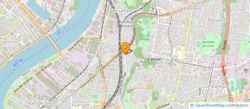 localisation de l'entreprise OVSV à CENON