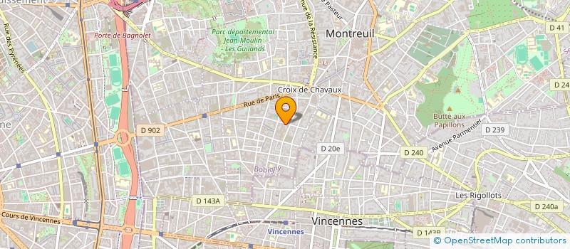localisation de l'entreprise OVVO STUDIO  MONTREUIL