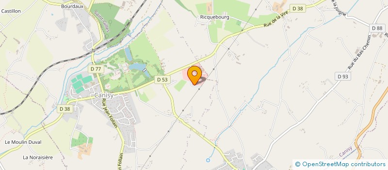 localisation de l'entreprise OW BORA'IMMO  CANISY