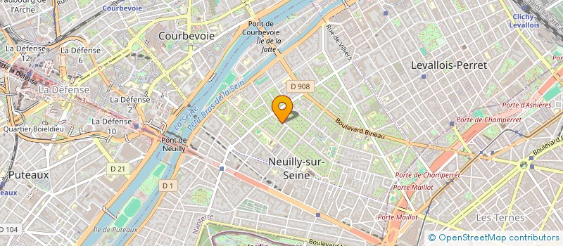 localisation de l'entreprise OW INTERIORS à NEUILLY SUR SEINE