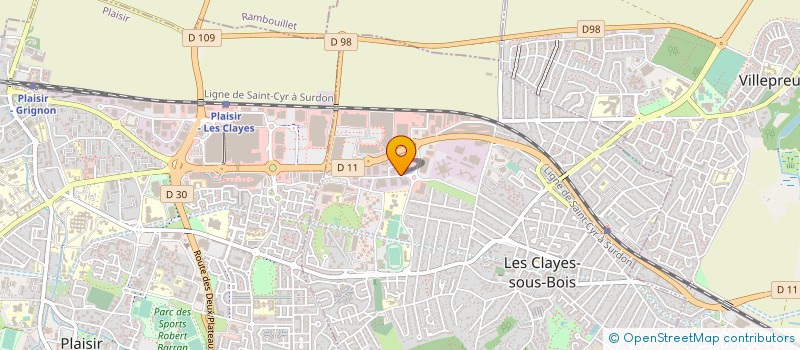 localisation de l'entreprise OW LA MENUISERIE à LES CLAYES-SOUS-BOIS