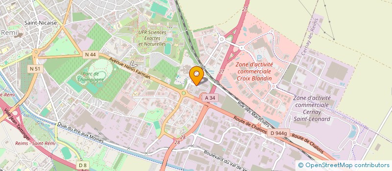 localisation de l'entreprise OWEGA à REIMS