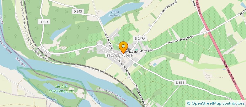 localisation de l'entreprise OWEN-DATA à TRACY-SUR-LOIRE