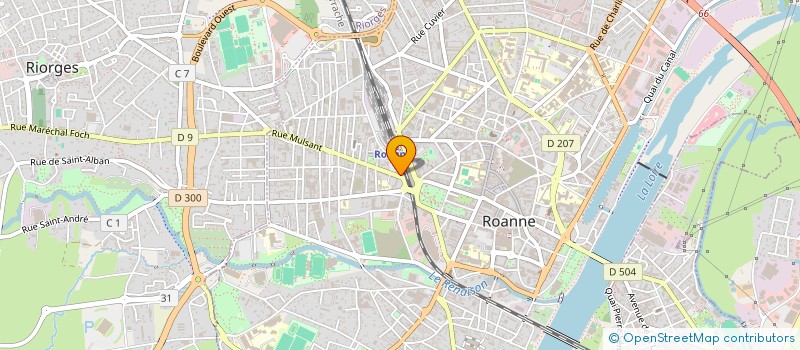 localisation de l'entreprise OWEN DE LA PIZZ' à ROANNE