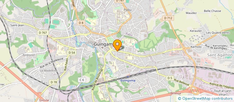 localisation de l'entreprise OWENA à GUINGAMP