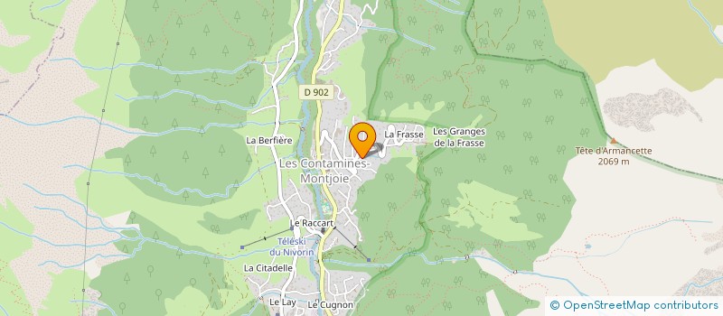 localisation de l'entreprise OWVANESE  LES CONTAMINES-MONTJOIE