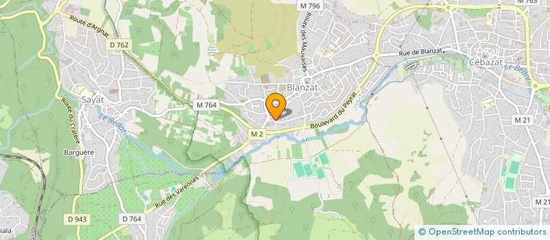 localisation de l'entreprise OXAGOR  BLANZAT