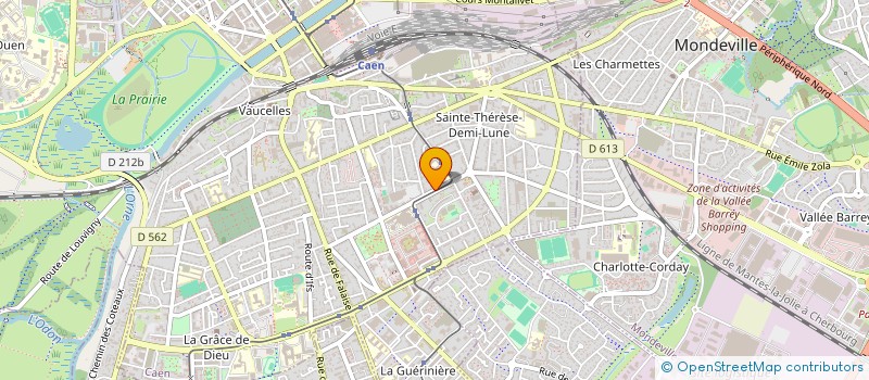 localisation de l'entreprise OXALEA à CAEN