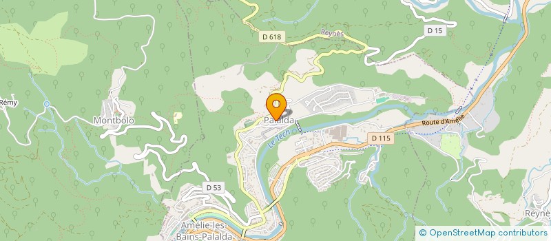 localisation de l'entreprise OXALIS  AMELIE-LES-BAINS-PALALDA