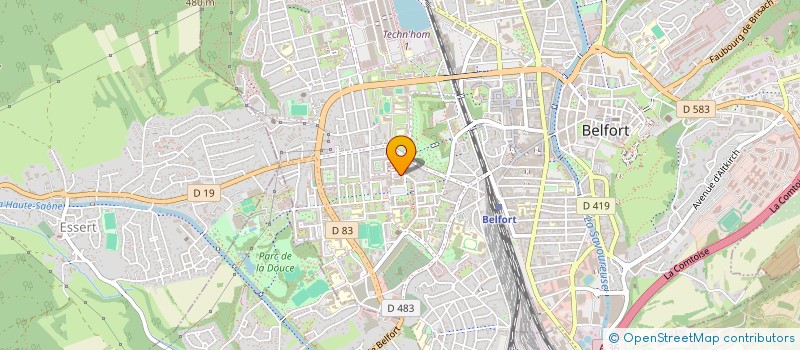 localisation de l'entreprise OXALIS DIAGNOSTICS à BELFORT