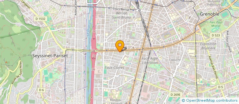 localisation de l'entreprise OXALIS FLEURS DECORATION à GRENOBLE