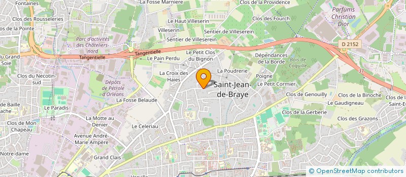 localisation de l'entreprise OXALYS à SAINT-JEAN-DE-BRAYE