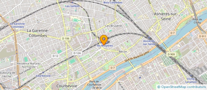 localisation de l'entreprise OXALYS à COURBEVOIE