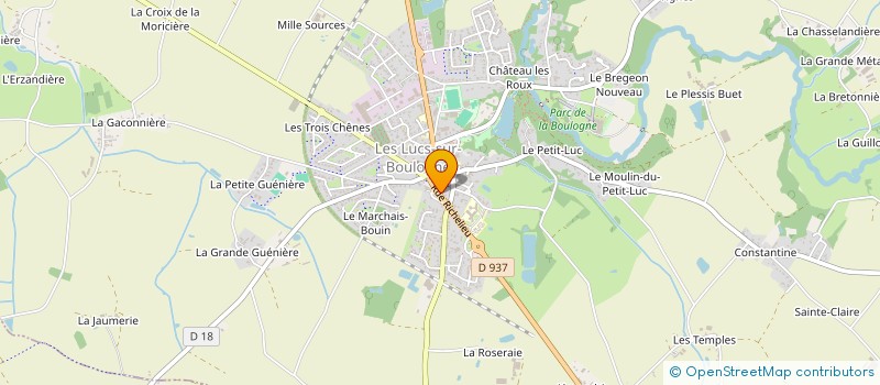 localisation de l'entreprise OXANCE à LES LUCS-SUR-BOULOGNE