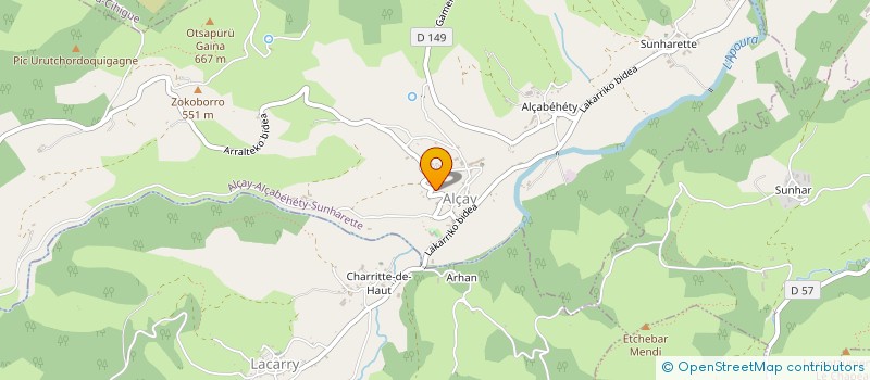 localisation de l'entreprise OXAPURIA  ALCAY-ALCABEHETY-SUNHARETTE