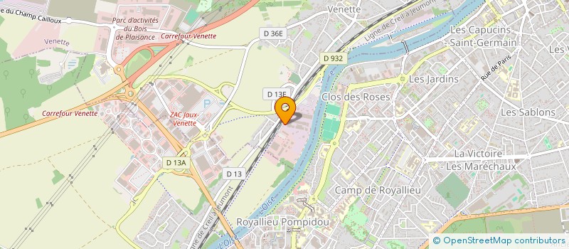 localisation de l'entreprise OXBIOLAB à VENETTE