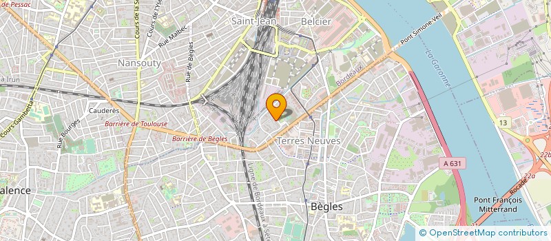 localisation de l'entreprise OXCEA à BORDEAUX