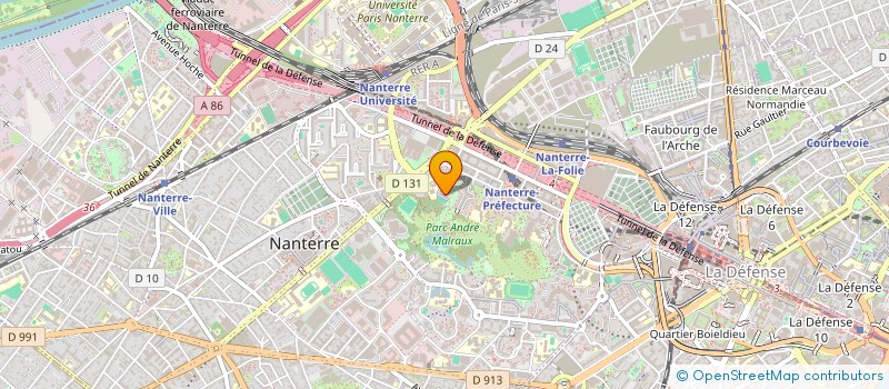 localisation de l'entreprise OXEDA JOSEPHSON & PENCIOLLELI à NANTERRE