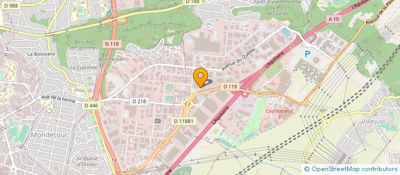 localisation de l'entreprise OXEDIS à VILLEBON-SUR-YVETTE