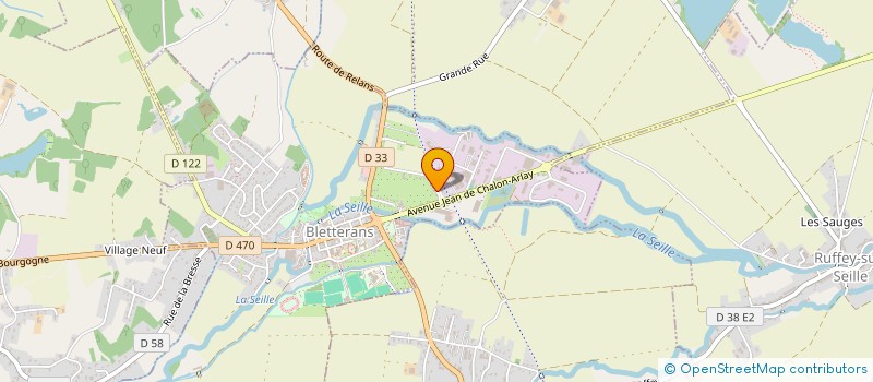 localisation de l'entreprise OXELO à BLETTERANS