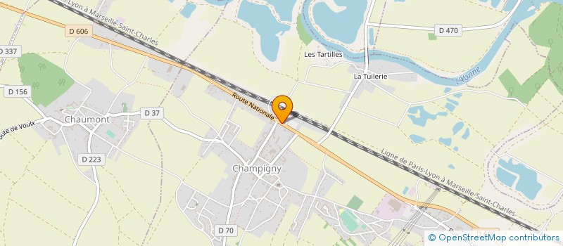 localisation de l'entreprise OXFORD AUTOMOTIVE MECANISMES CHAMPIGNY à CHAMPIGNY