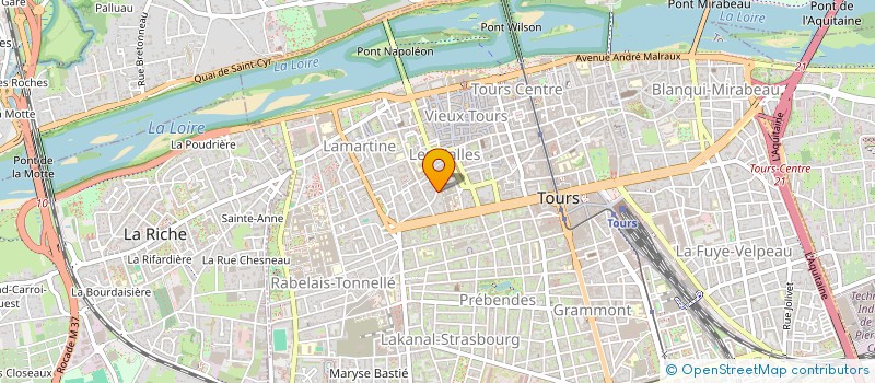 localisation de l'entreprise OXFORD PUB  TOURS