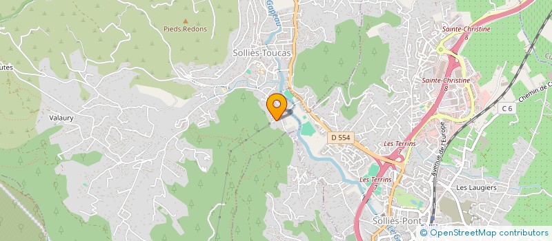 localisation de l'entreprise OXIA à SOLLIES-TOUCAS