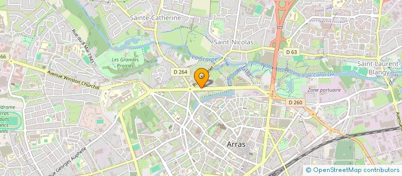 localisation de l'entreprise OXIALIVE à ARRAS