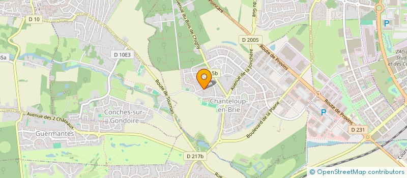 localisation de l'entreprise OXIALYS D SYSTEM  CHANTELOUP-EN-BRIE