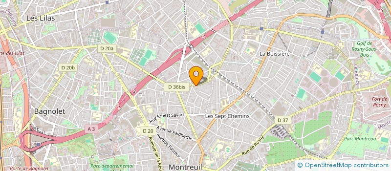 localisation de l'entreprise OXID à MONTREUIL
