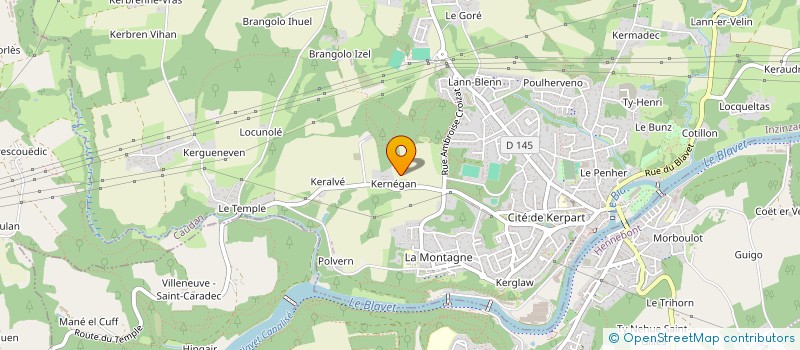 localisation de l'entreprise OXIGENIO  INZINZAC-LOCHRIST