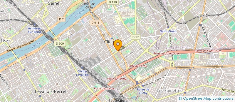 localisation de l'entreprise OXIGITAL à CLICHY