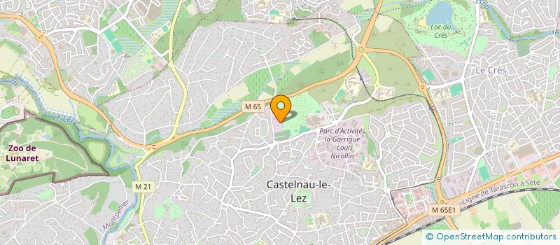 localisation de l'entreprise OXIHUM à CASTELNAU-LE-LEZ