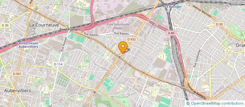 localisation de l'entreprise OXIJEN à LA COURNEUVE