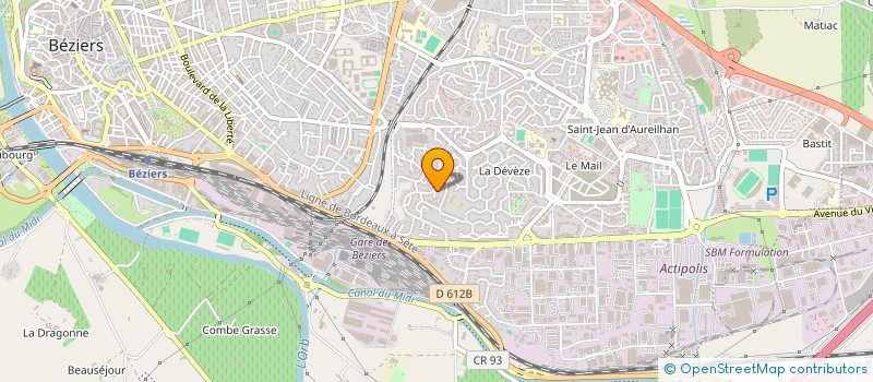 localisation de l'entreprise OXILIZ à BEZIERS