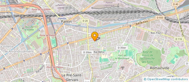 localisation de l'entreprise OXIMED à PANTIN