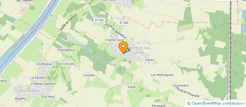 localisation de l'entreprise OXIMEO CONSEIL à PEYZIEUX-SUR-SAONE