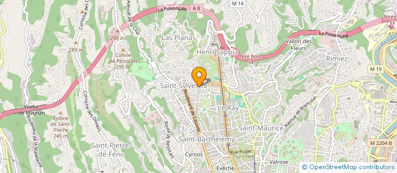 localisation de l'entreprise OXION SANTE à NICE