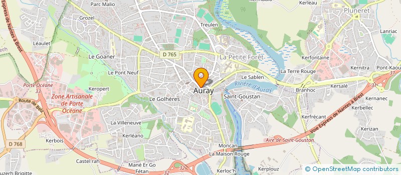 localisation de l'entreprise OXITAMILLE à AURAY