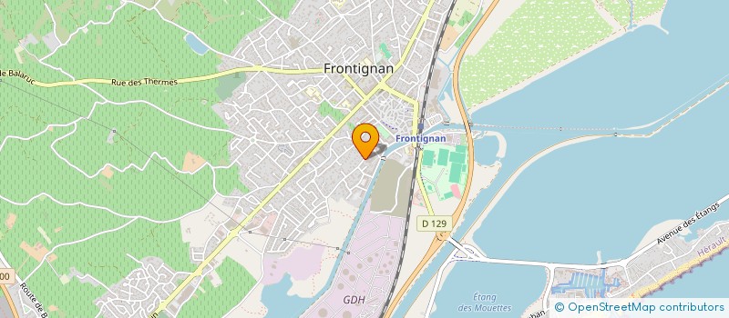 localisation de l'entreprise OXIVAL à FRONTIGNAN