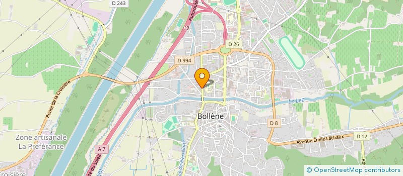 localisation de l'entreprise OXO à BOLLENE