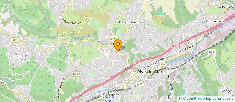 localisation de l'entreprise OXO REFRIGERATION  RIVE-DE-GIER