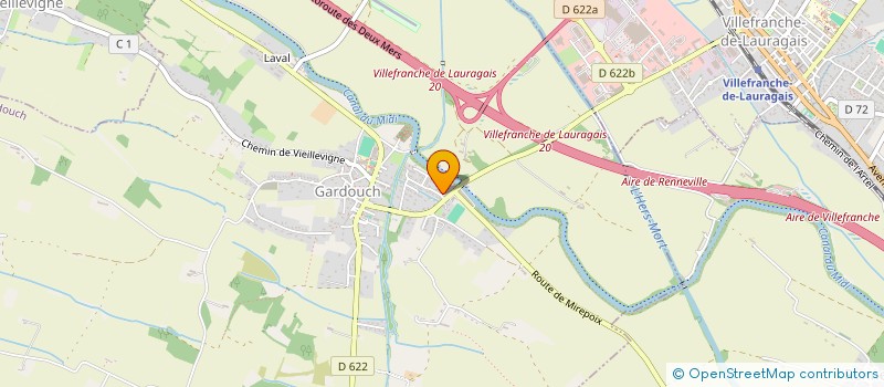 localisation de l'entreprise OXP  VILLEFRANCHE-DE-LAURAGAIS