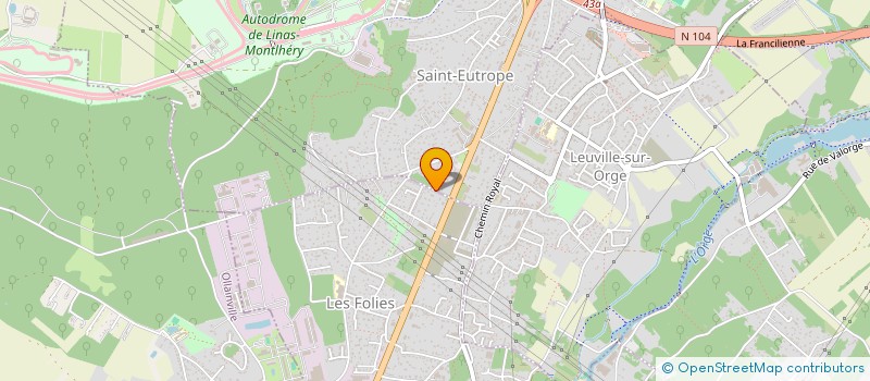 localisation de l'entreprise OXTOUF à LINAS