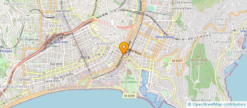 localisation de l'entreprise OXUS à NICE